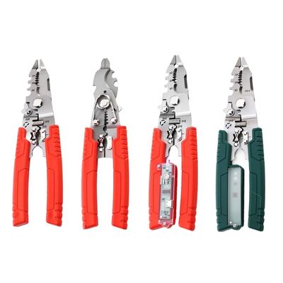 Pinza Spelafili Multifunzione Pinza Sbucciacavi Crimpatrice Tagliacavi Pinza Strumento Multifunzione per Riparazione Fili