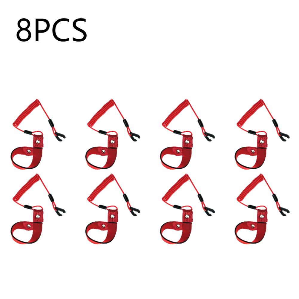 1-10pcs Marine Outboard Engine Boat Motor Kill Stop Switch Reminder Rope Engine Motor Kill Stop Switch Safety Lanyard for Yamaha