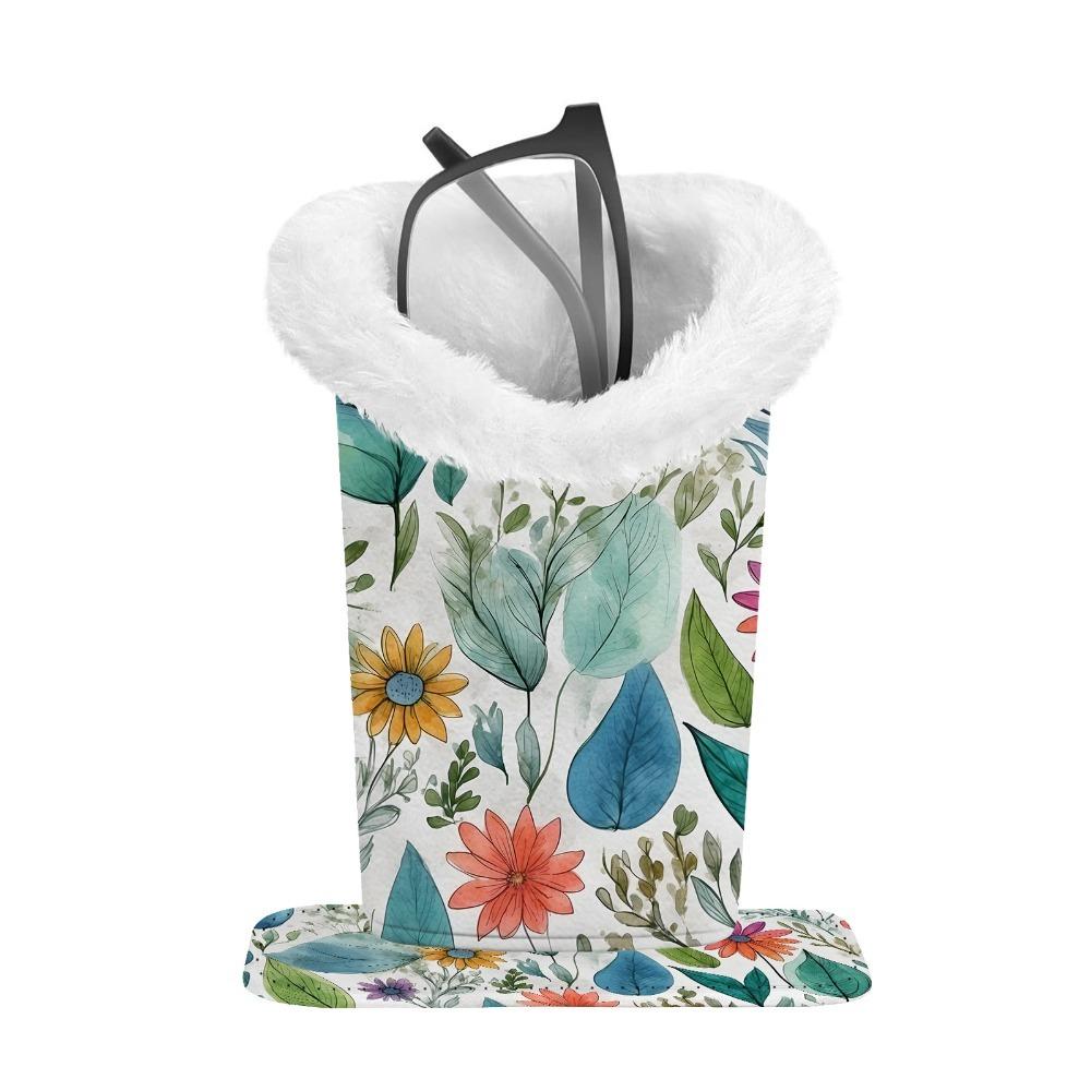 

PU Glasses Case Plush Glasses Holder Creative Eyeglass Display Stands for Home Office