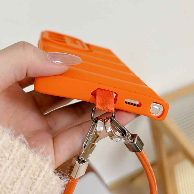 Luxury Wrist Strap Lanyard Case for Samsung Galaxy S25 S24 S23 S22 S21 Plus FE Ultra A26 A36 A56 A35 A55 The Puffer Soft Cover