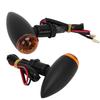 Motorcycle Waterproof Turn Signal Light Indicator Lamp Modification Accessory (Black)