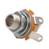 Guitar 1/4Inch (6.35mm) Mono Jacks Socket Chrome Nut and Washer, Electric Guitar Input Jacks For Electric Guitar Bass