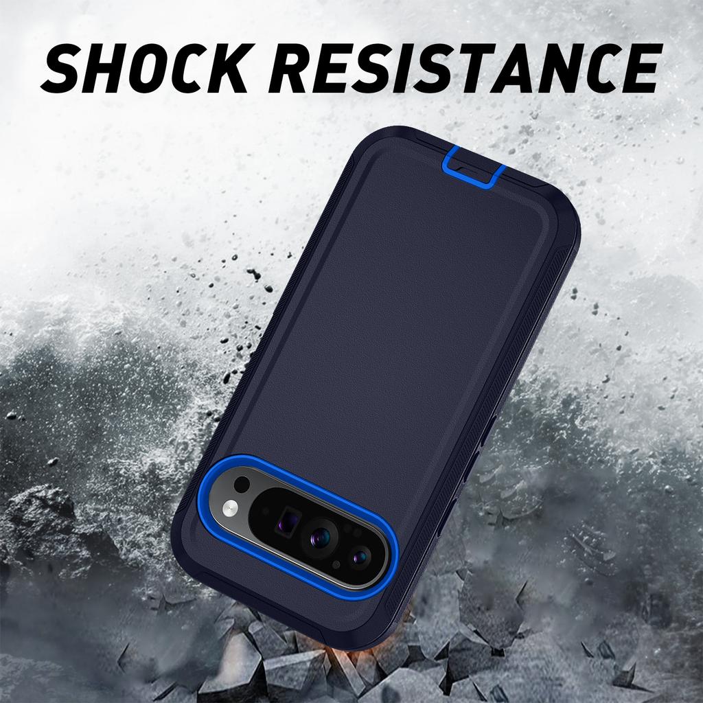 Rugged OTT Armor Box With Clip Shockproof Case For Google Pixel 10 9 8 ProXL Heavy Dual Layer Enhanced Anti-Drop Protect Cover