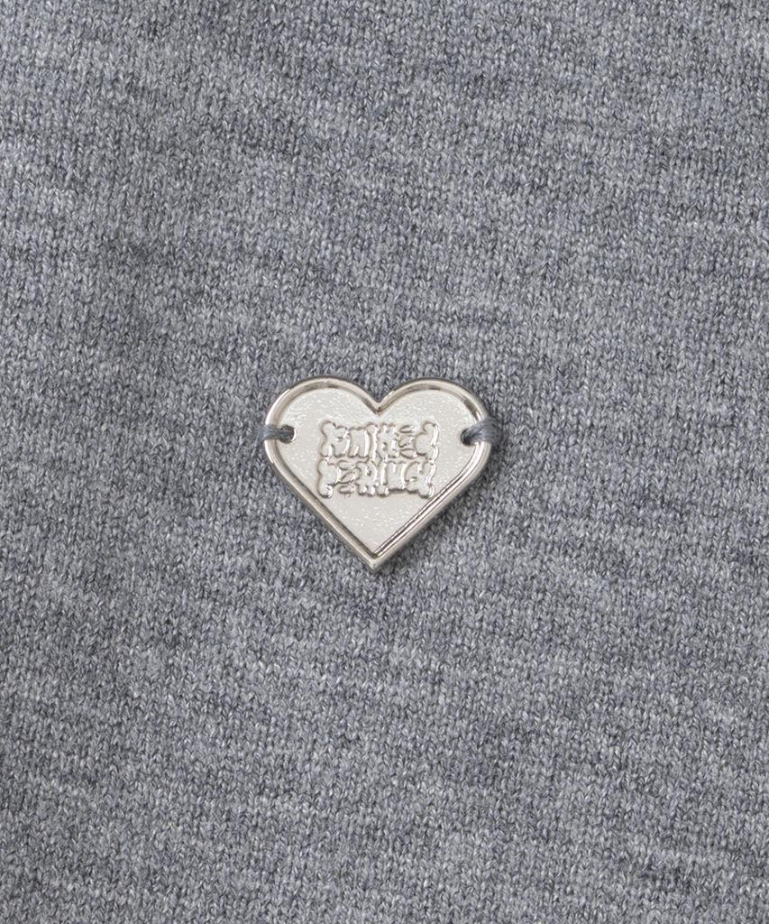 KNITTED (W) Basic Essential Washable Round Short Sleeve Knit Grey
