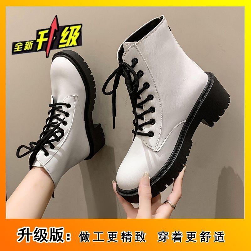 Thin thick-soled trendy British heightening casual short boots summer 2025 new Martin boots single boots women