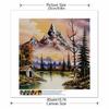 New Arrival 5D DIY Full Circle Diamond Painting "Snowy Mountains and Rivers" Embroidery Cross Stitch Home Decor Gift