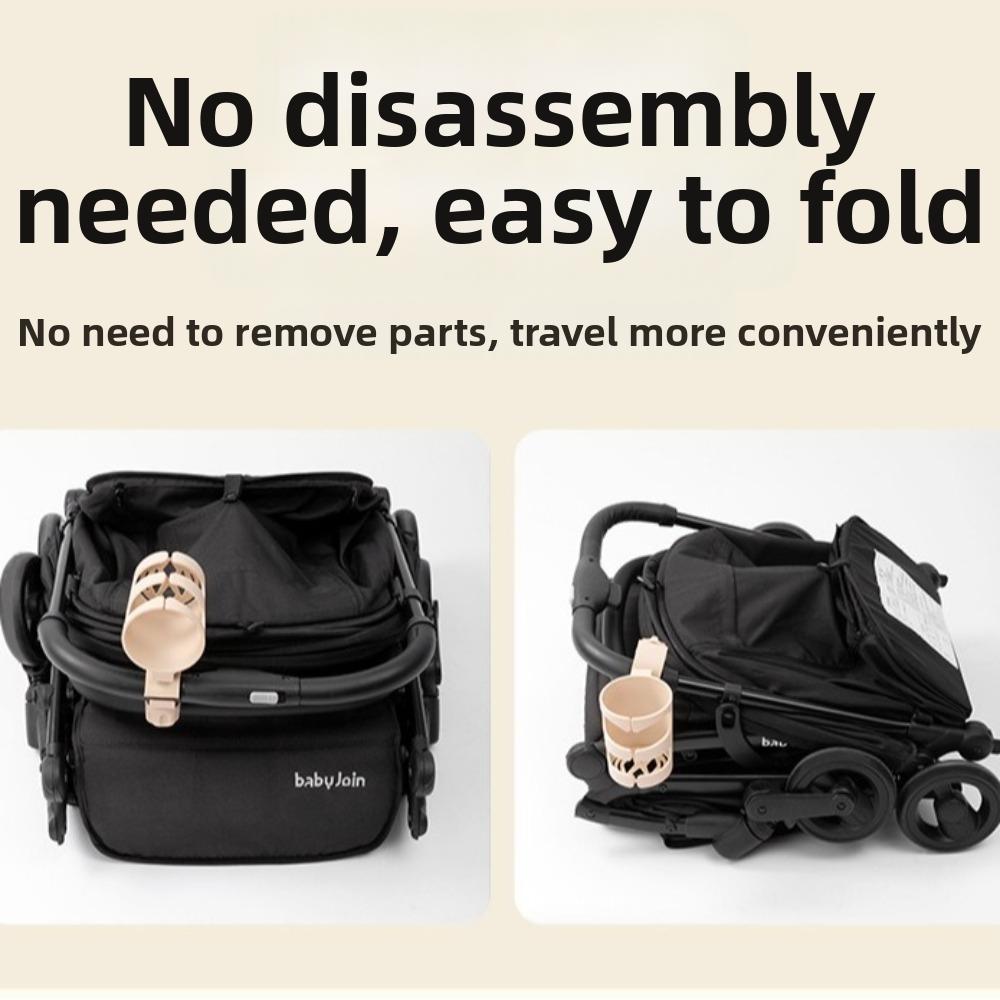 Multifunctional Baby Strollers Cup Holder Black Plastic Adjustable Cup Holder for Bicycle