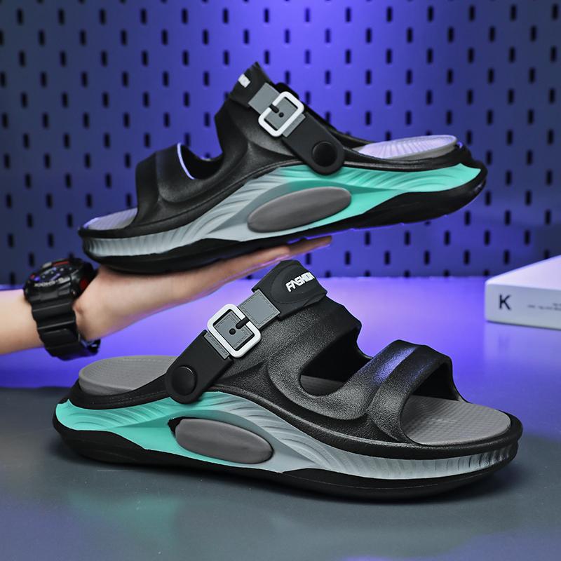Summer Men'S And Women'S Sandals New Thick-Soled Non-Slip Wear-Resistant And Odor-Resistant Outdoor Casual Two-Wear Beach Sandals
