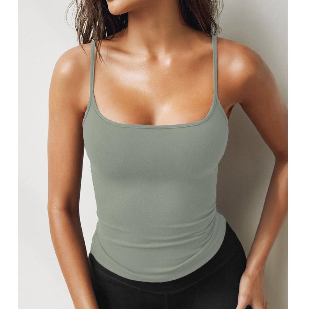 Dámské letní tílko na špagetová ramínka, trička, dámská ležérní slim trička