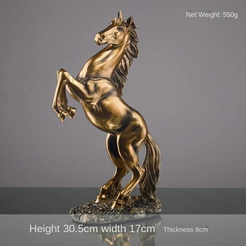 

Смола Статуэтка Лошади Скульптура Лошади Настольные Украшения, Домашние Поделки, Отлично подходит для Дома, Офиса, Кофейни, Ресторана