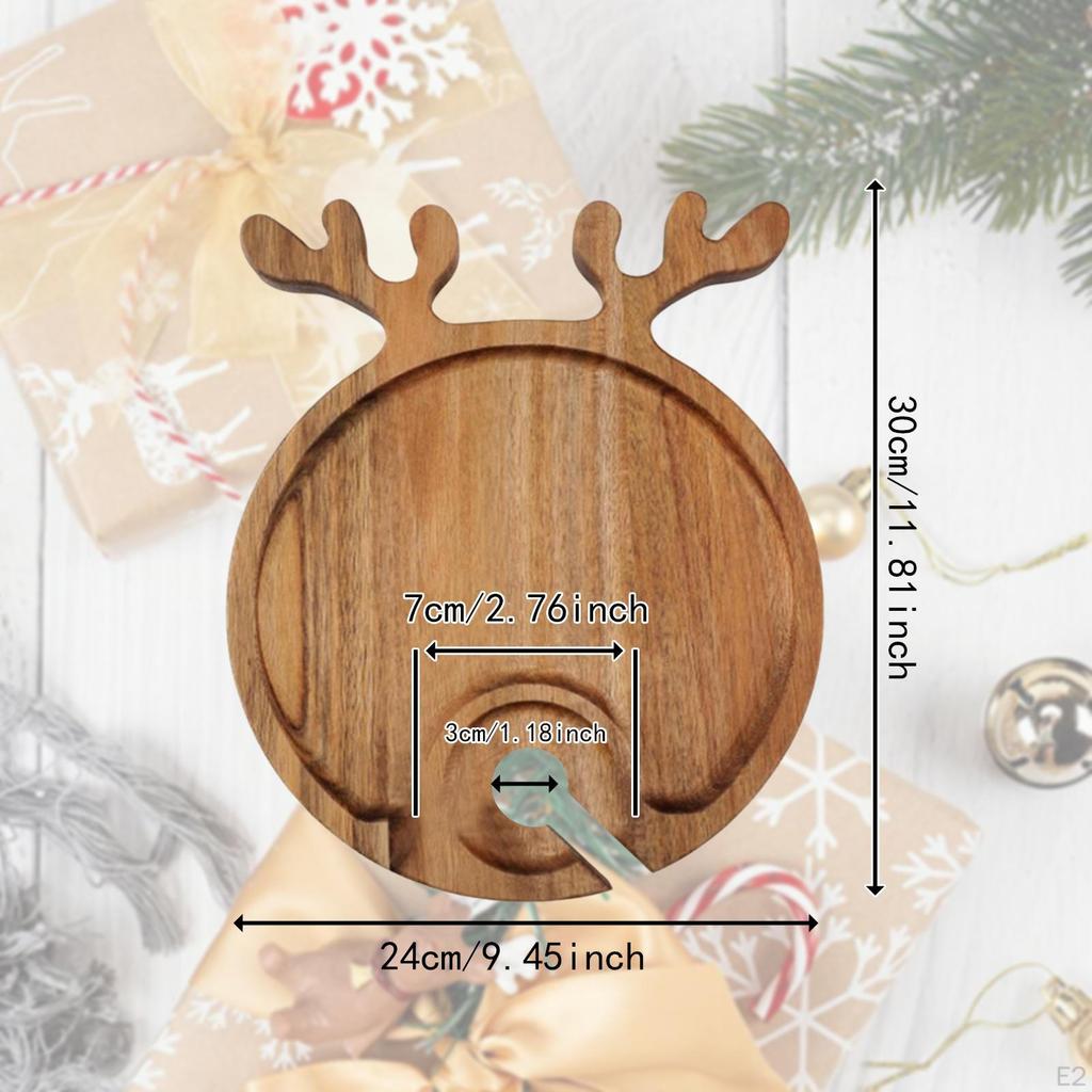 Appetizer Plate Snack Serving Tray Lightweight with Cup Holder Charcuterie Board for Restaurant