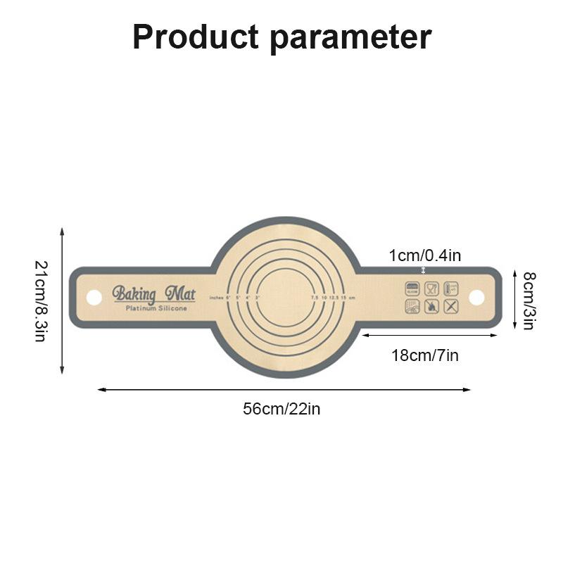 Silicone Bread Liner Reusable Food-Grade Bread Baking Mat Heat Resistant Sling Non-Stick Loaf Pan Lifters Dough Transfer Tool