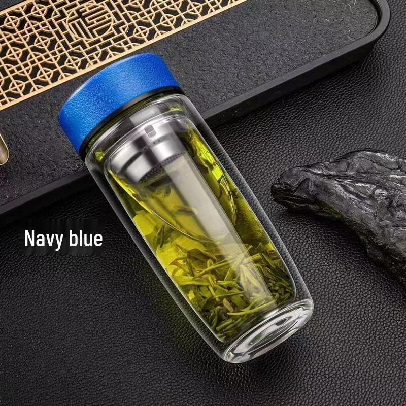 BST Double-Wall Borosilicate Glass Tea Infuser Bottle