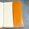 C&L TRASCO Genuine Leather Book Cover "Classic Japanese Artisan Finish" Vegetable Tanned (with Bookmark) (Camel, A5 Hardcover)