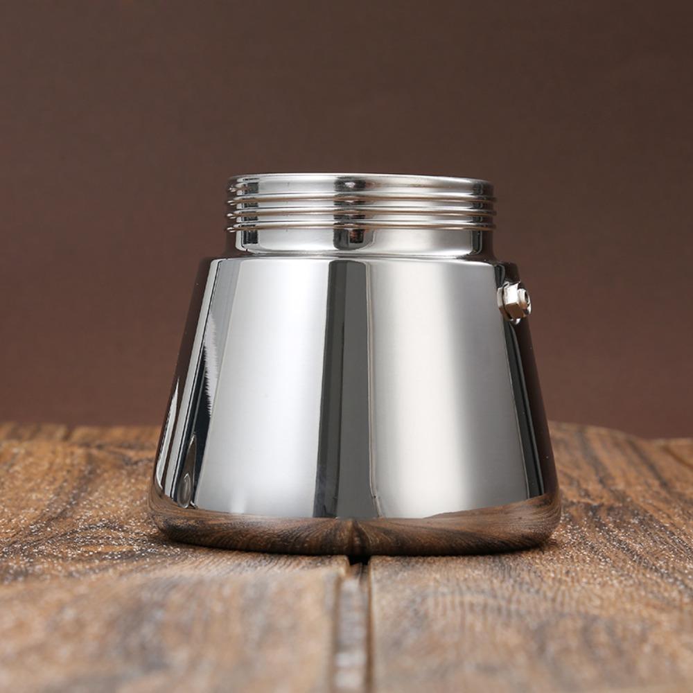 Stainless Steel Mocha Pot Antioxidant Espresso Percolator Italian Coffee Pot  Induction Cooker