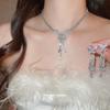 Elegant Zircon Butterfly Drop Tassel Sweater Necklace – Luxurious High-End Clavicle Chain