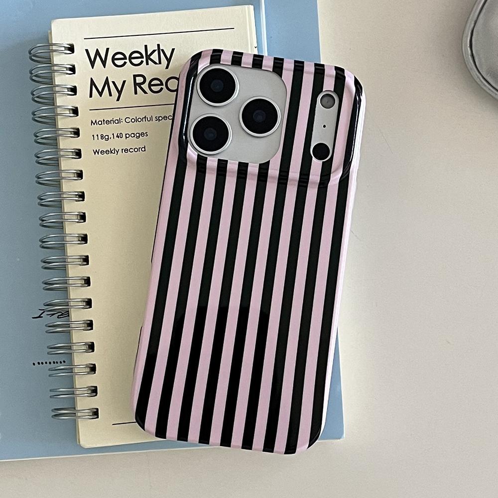 Simple Stripes Splicing Color Collision Shockproof Phone Case for For Iphone 14 1 16 17 Pro Max Shockproof Protective Back Cover