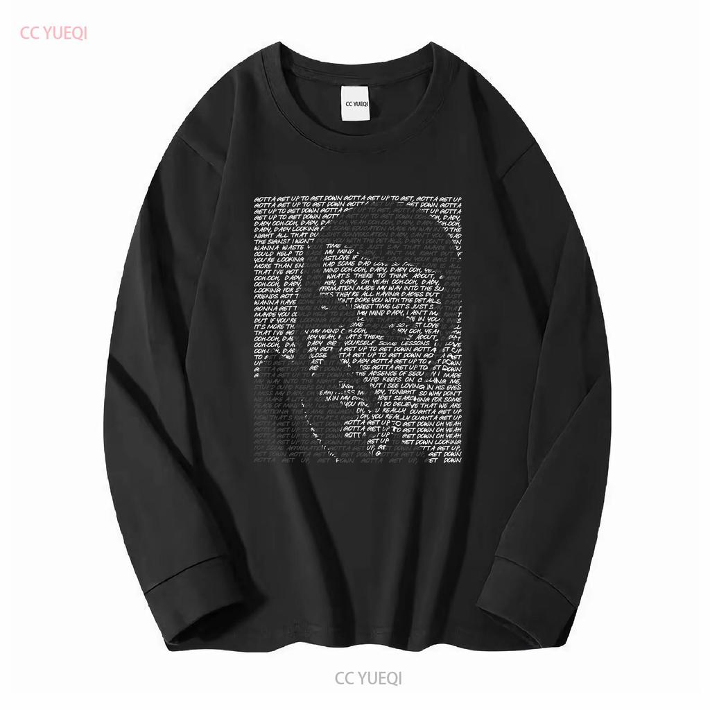 George Michael 'Fastlove' Lyrics Art T Shirt Hand Designed Tribute Merchandise Long or Short Sleeves Vintage Washed