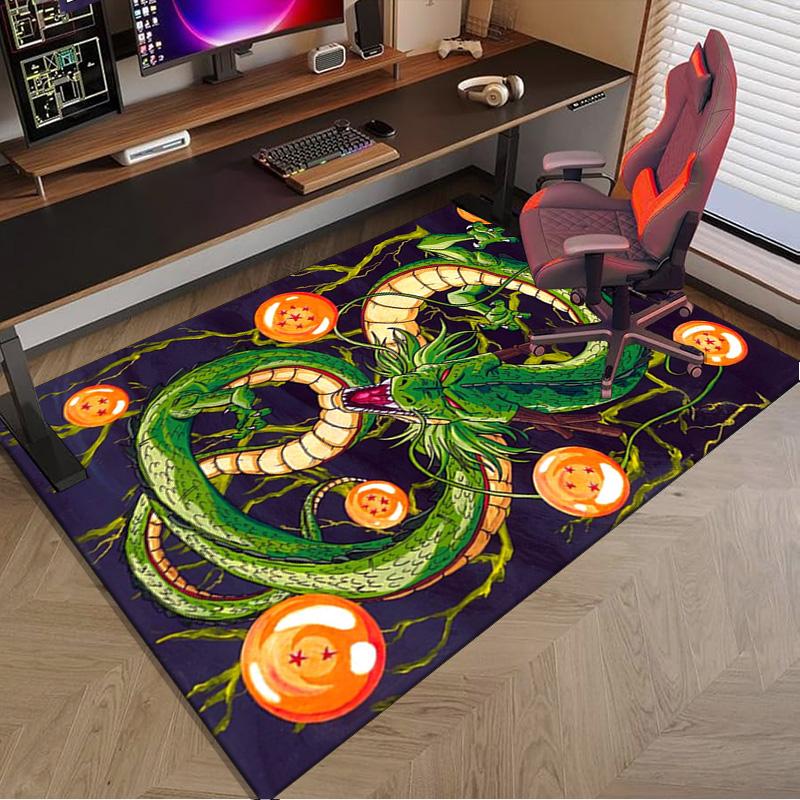 Goku Anime Carpet, Chair Rug,Rug for Office Bedroom Living Rooms, Doormat Decor Fan Gift Christmas Gift