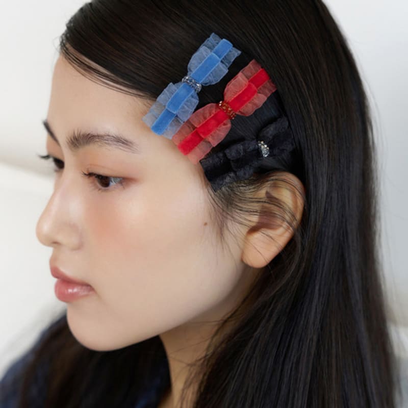 FANTASTYCZNA PLANETA aksamitna spinka do włosów z wstążką (4 kolory)