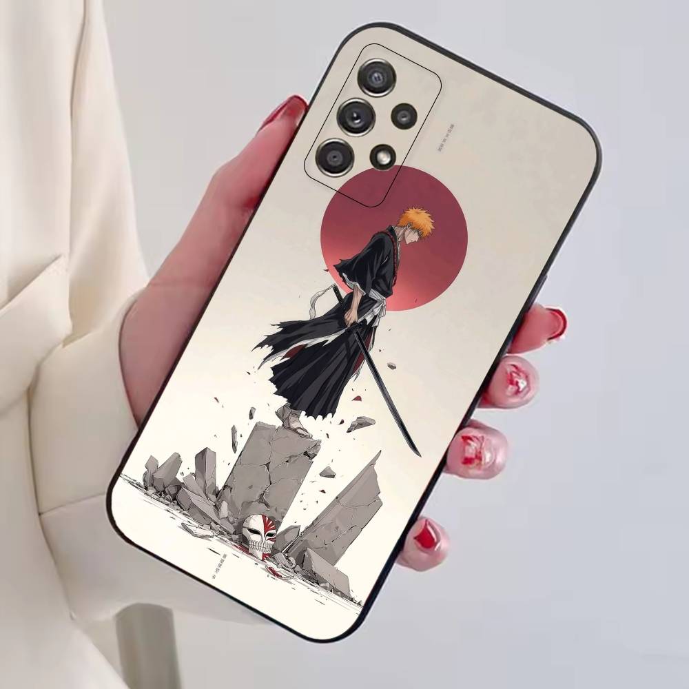 B-Bleachs Kurosaki Ichigo Phone Case For Samsung S25,S24,S21,S22,S23,S30,Ultra,S20,Plus,Fe,Soft Silicone Black Cover Samsung S25