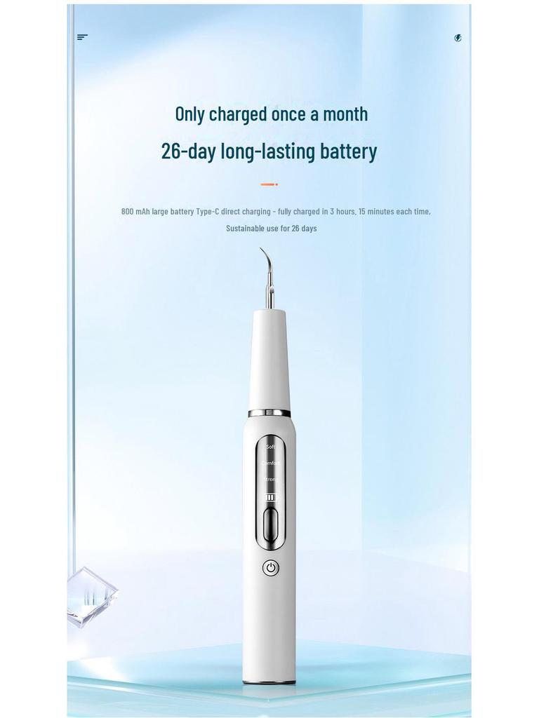 Leisen Ultrasonic Electric Tartar Remover – Portable Home Dental Cleaner