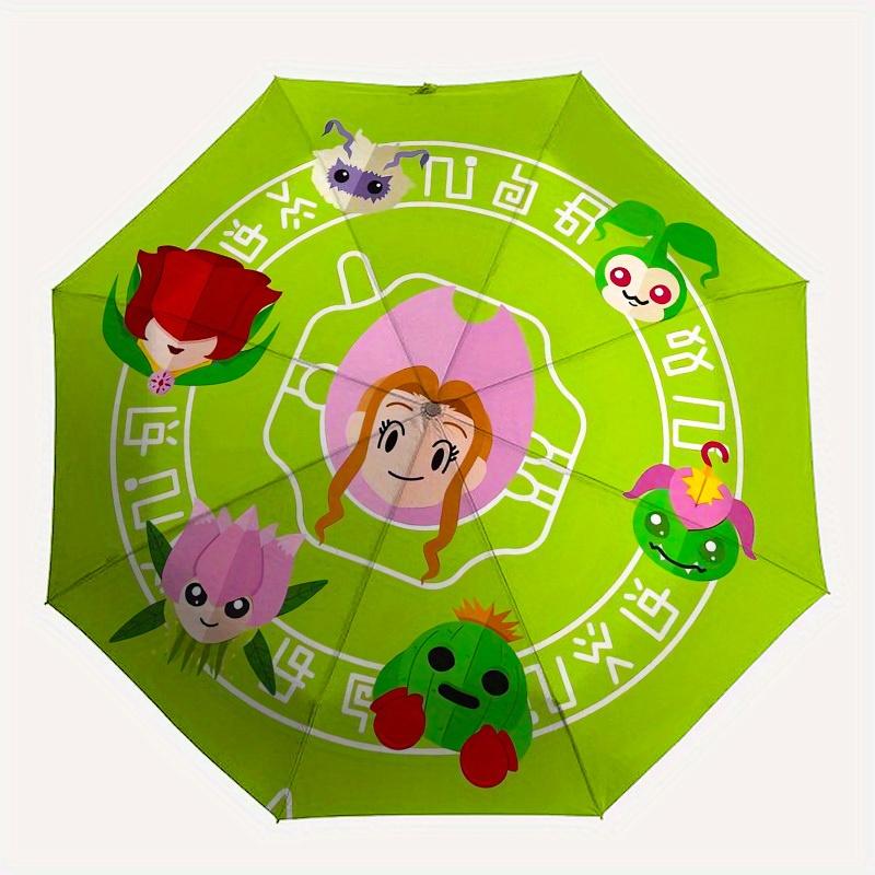1pc Floral Fantasy Circle Umbrella with Plastic Handle,Suitable for All Seasons Home Travel Outdoor UmbrellaM1215