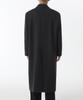 Musinsa Standard Wool Blend Daddy Shoulder Long Polo Coat [Charcoal Grey]