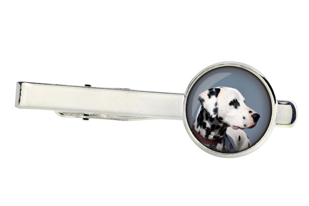 Dalmatian, Carriage Dog, Spotted Coach Dog - cufflinks and tie with your photo, a suit decoration, men's jewelry from the Art-Dog brand.