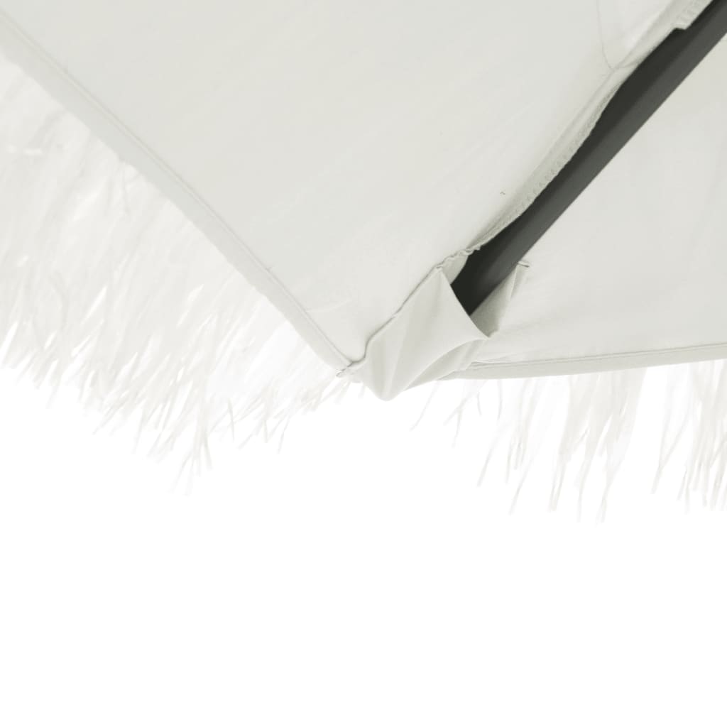 White Sun Umbrella with Steel Pole 388 x 388 x 248 cm