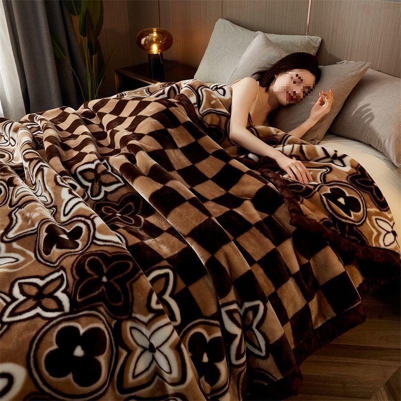 G5Z Winter Thickened Flannel Blanket – Coral Warm Single Dorm Bed Sheet Blanket