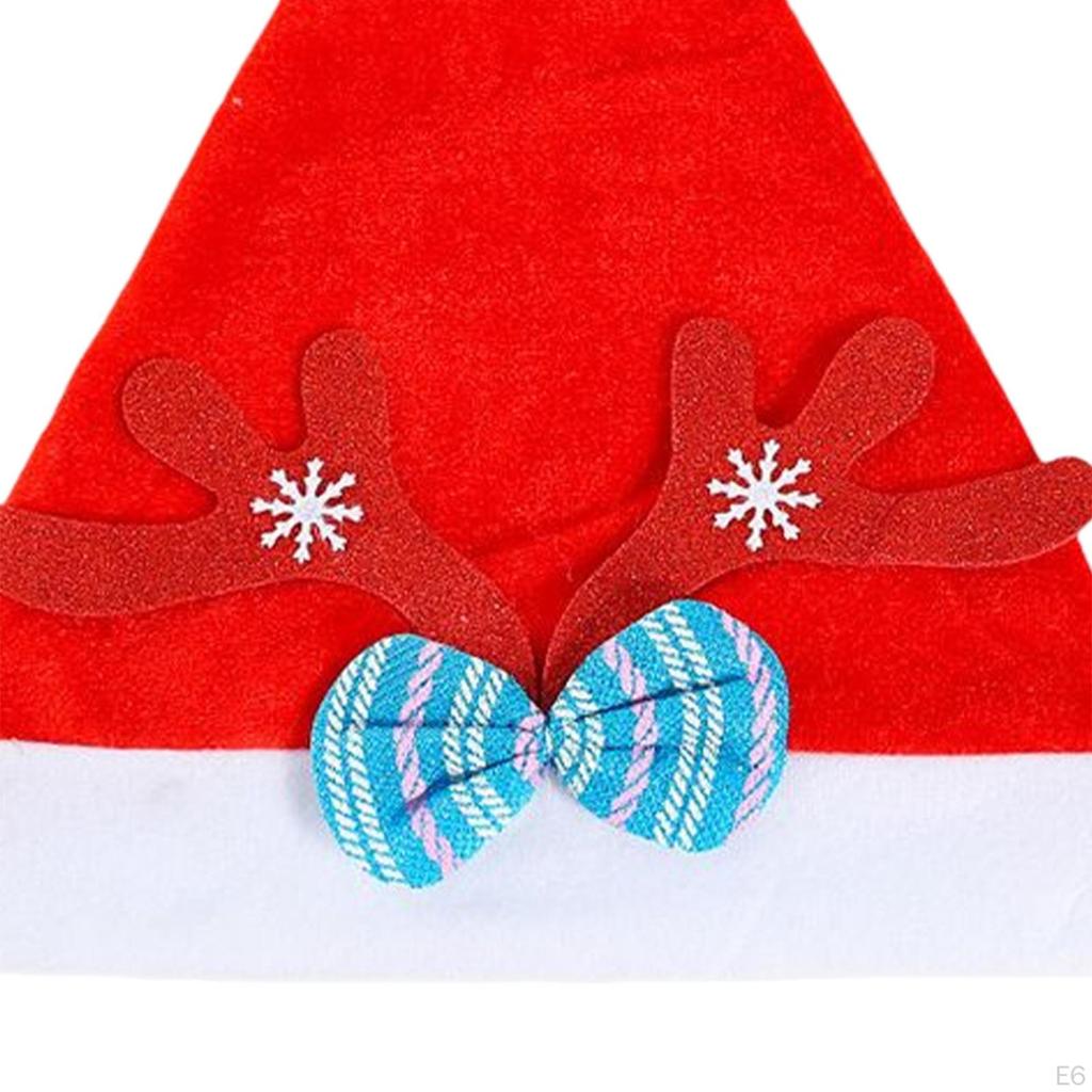 Hat Photo Prop Fancy Dress Headwear Costume Red Santa Claus Xmas Cap for Adults Stage