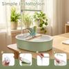 Pet Bird Bath Adjustable Water Flow Parrot Shower Fountain with Speed Control Valve and Quiet Water Pump Bird Cage Accessories