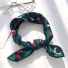 50*50cm Fashion Polka Dot Leopard Silk Scarf DIY New Styles Women Head Neck Satin Hair Ties Bands Small Square Scarf Neckerchief