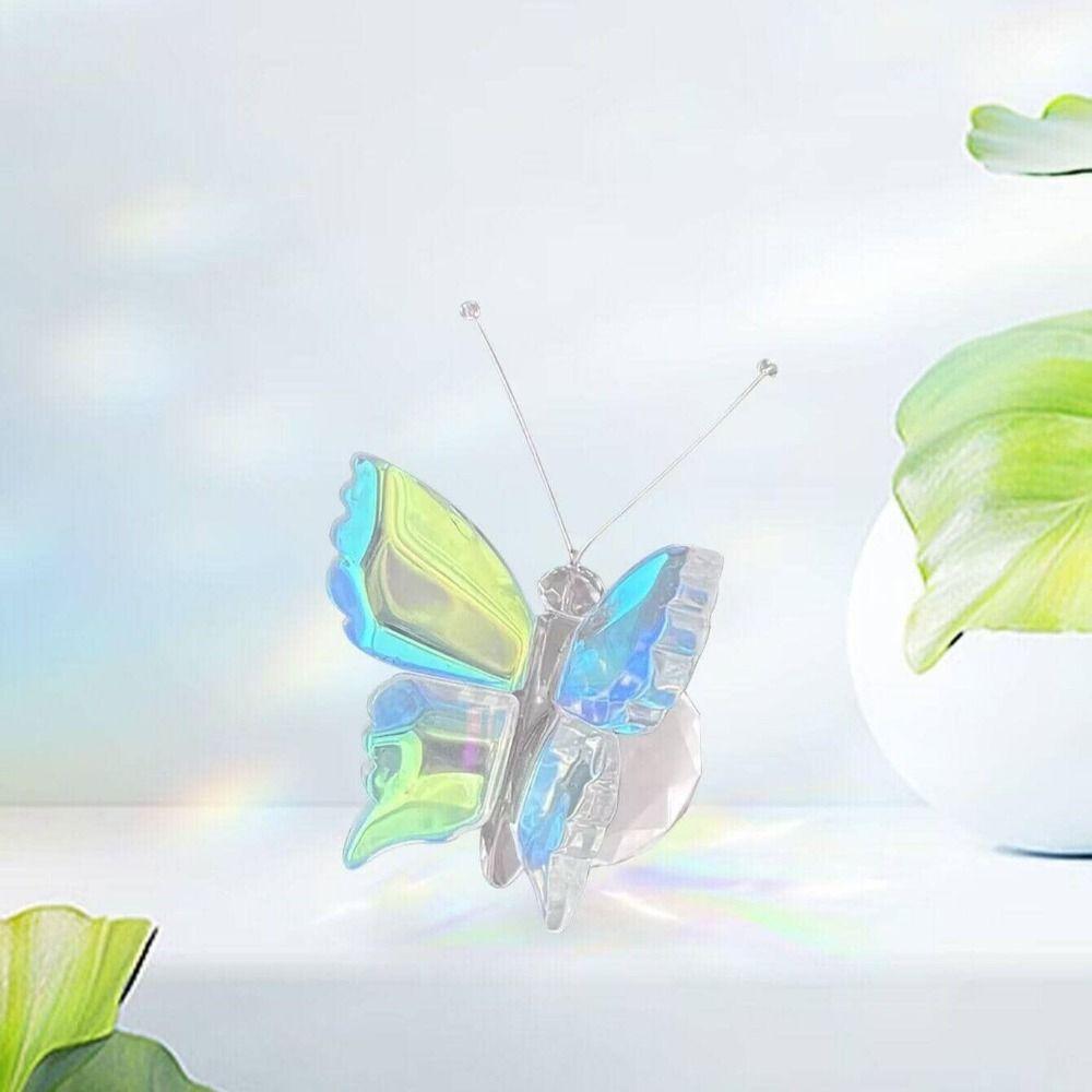 

3D Бабочка Украшения для творчества Простые миниатюры бабочек Украшения из хрустальных бабочек для гостиной