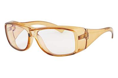 FEEL LIFE Pollen Protection Glasses FI7058-2 with Blue Light Blocking and Anti-Fog Lenses, Brown