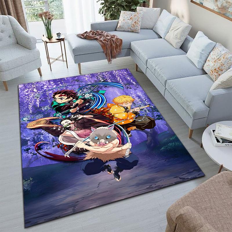 Japanese Manga Artist Koyoharu Gotouge's Demon Slayer Carpets, Home Decor, Non-slip Door Mats, Hallway Seat Mats, Outdoor Picnic Mats, Rugs H29