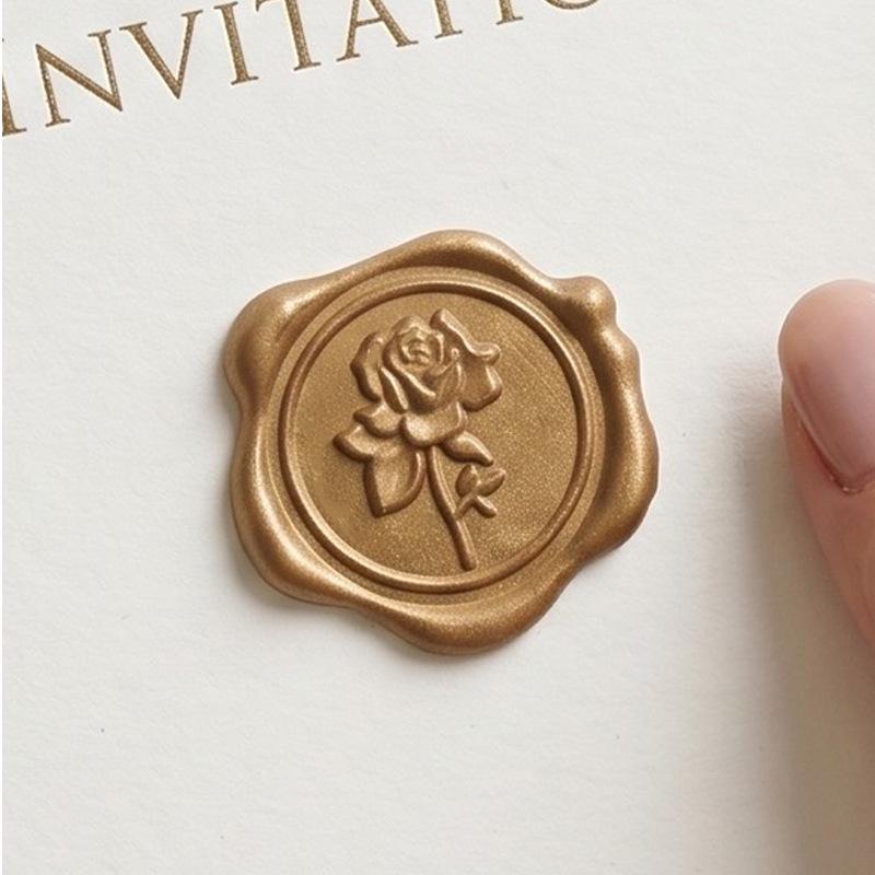 Wax Seal Stamp Kit: Embossed Stamp, Sealing Wax, Stickers for Envelopes, Postcards, Love Letters, and Gifts