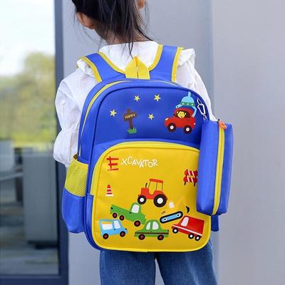 Fashion Cartoon Pattern Kindergarten Schoolbag Large Capacity Children's Backpack Car Student Backpack