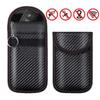 2Pcs Car Key Signal Blocker Case Carbon Fibre Pouches Cage Fob Pouch Keyless RFID Blocking Bag Radiation Protection Anti-Theft
