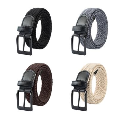 Elastic Braided Belt For Men And Women Adjustable No Hole Design Stretch Waistband For Casual Sports Wear