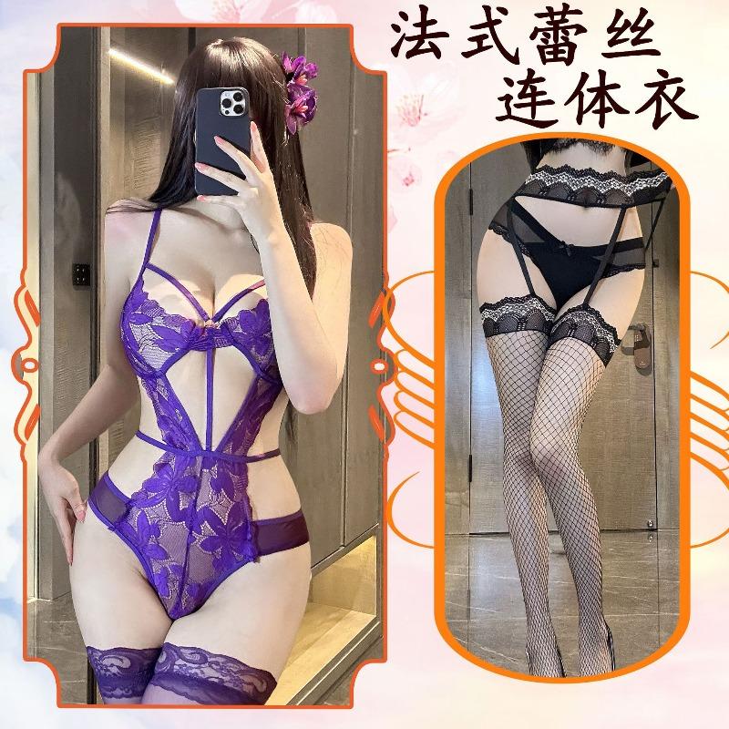 New sexy hot imperial sister lace waist perspective underwear free onesie pure desire to seduce women