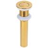 Gold Sink Drain Push Bounce Drain Stopper Anti Clog Basin Drain Stopper  Wash Basin