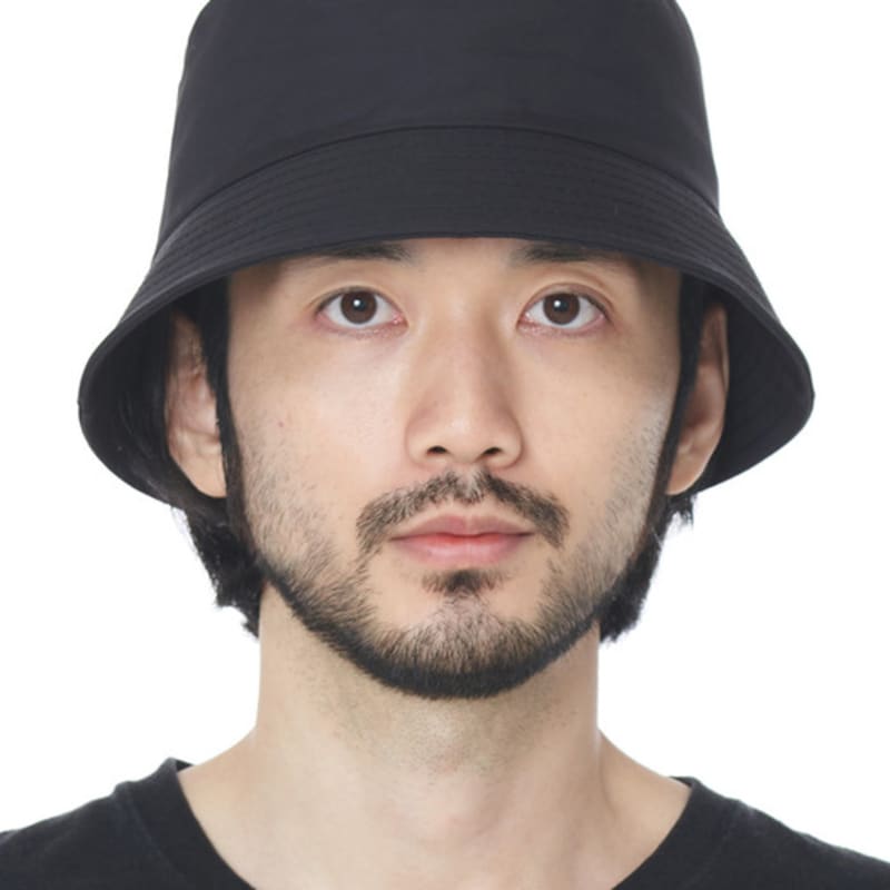 LUOESPAC Overfit Nylon Bucket Hat (Black)