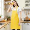Kitchen Apron Wrinkle Resistant Adjustable Straps Back Lace Apron with Large Front Pocket Cooking BBQ Waiter Chef Aprons for Home Restaurant Cafe Use
