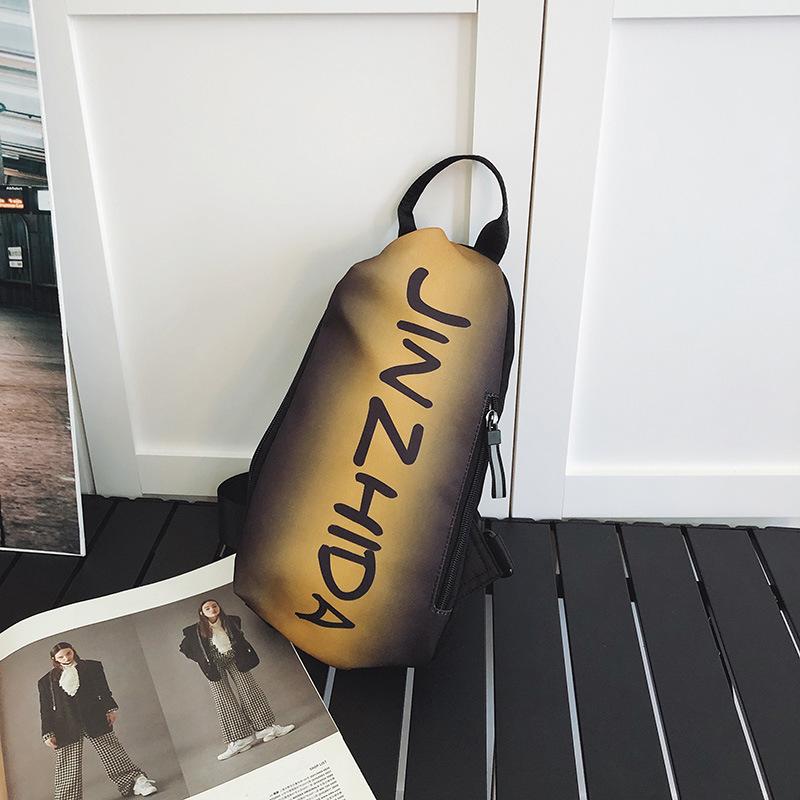 

Personality trend casual simple texture niche design shoulder bag summer new 2025 women s fashion breast bag жёлтый