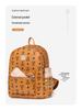 Autumn 2025 Women's Niche Leather Double Shoulder Backpack - High-End, Large Capacity for College Students