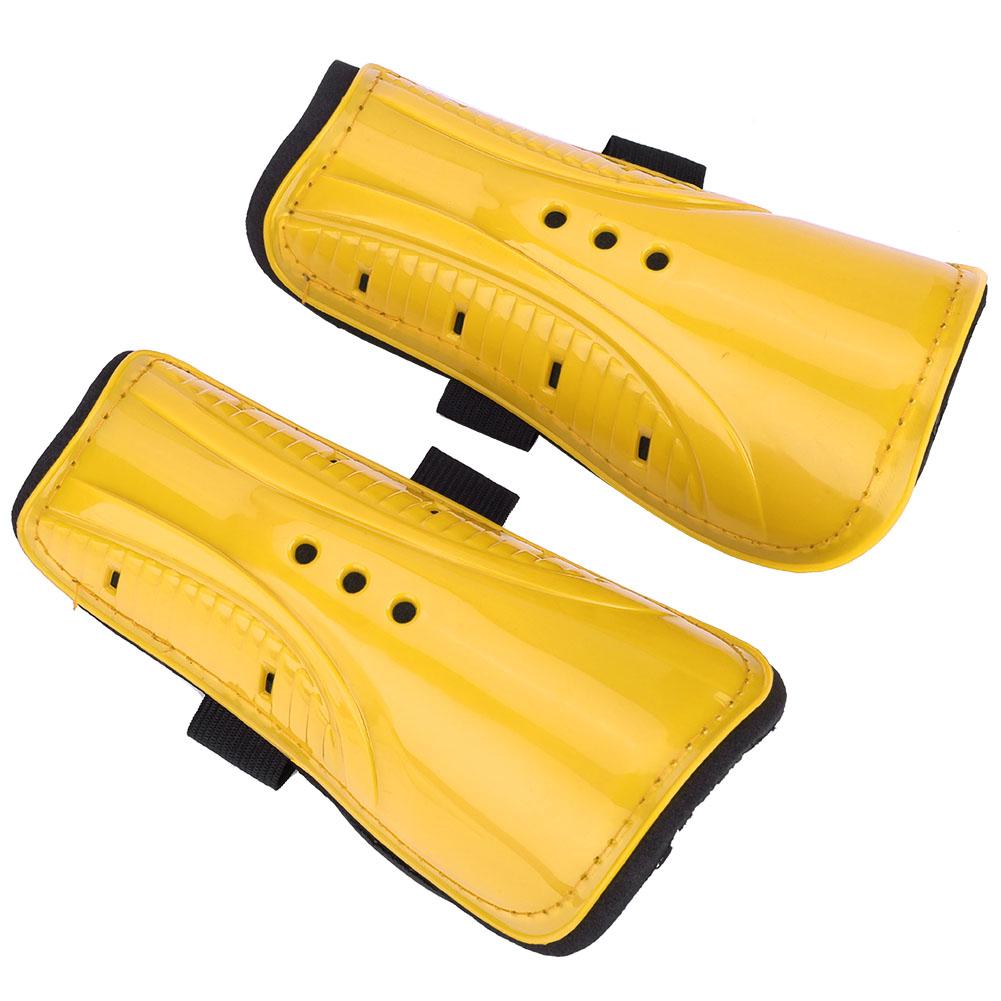 1 Pair Adult Child Football Sports Shinguards Soccer Ball Shin Guards Legs Protector Yellow