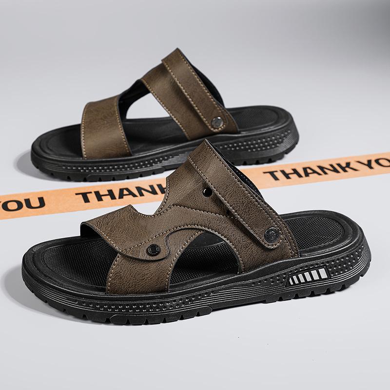 Sandals 22 Summer New Latex Soft-soled Beach Shoes Casual Wear Dual-purpose Cool Slippers Tide