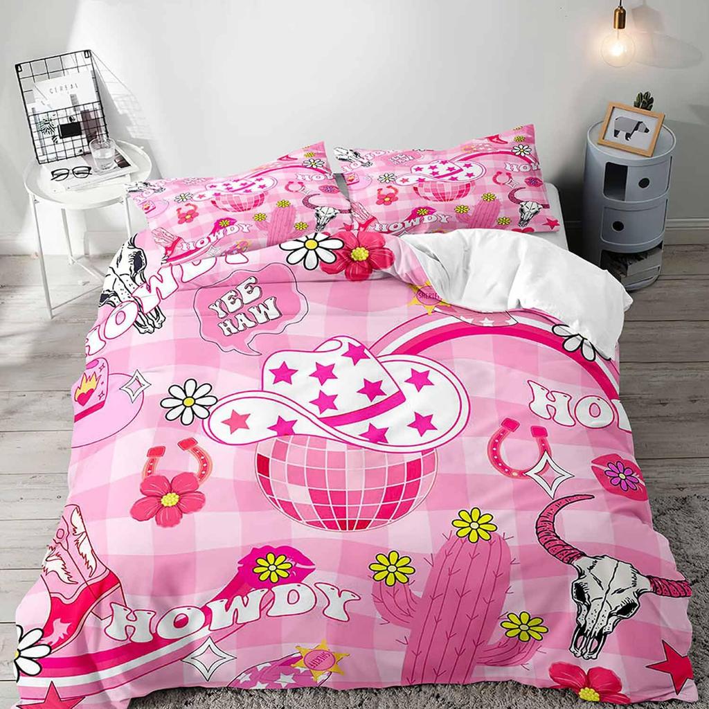 Hat Duvet Cover For Kids Boys Girls Queen Size Lightweight Down Quilt Covers  Bedroom Decor 2 Pillowcases 1 Duvet Cover No Quilt